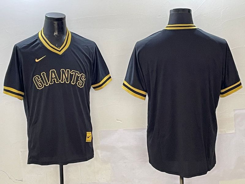 Men San Francisco Giants Blank Black Gold Game 2025 Nike MLB Jersey style 3->san francisco giants->MLB Jersey